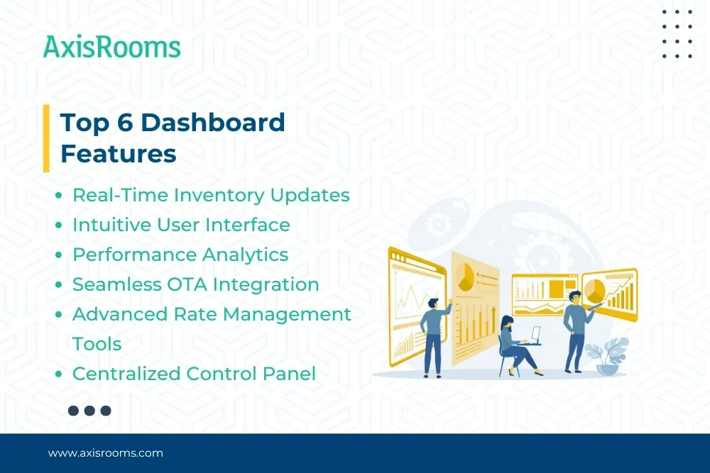 Top 6 Dashboard Features Real-Time Inventory Updates Intuitive User Interface Performance Analytics Seamless OTA Integration Advanced Rate Management Tools Centralized Control Panel