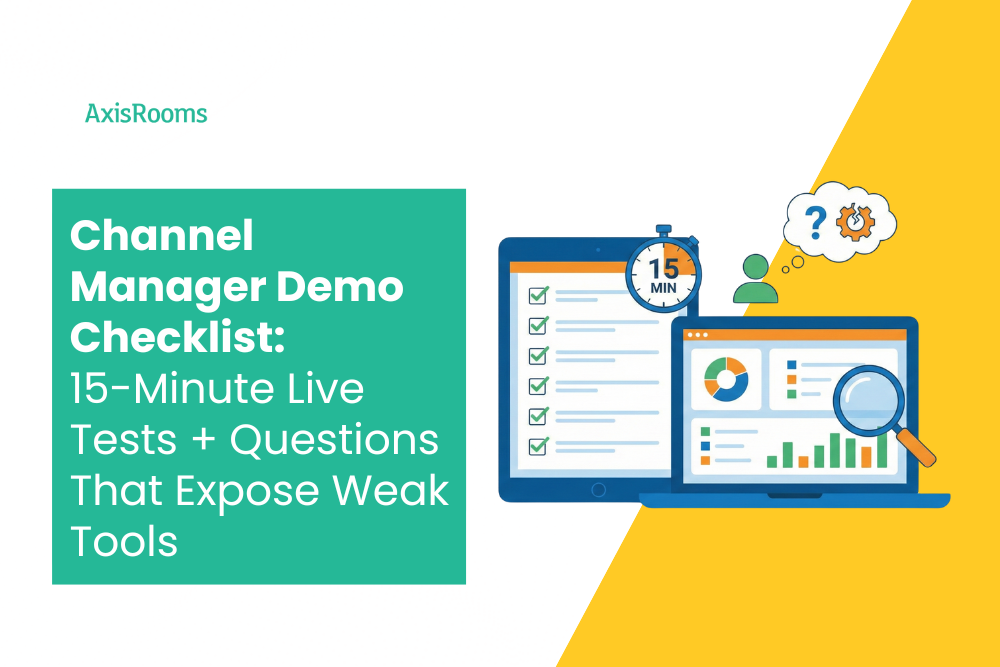 Channel Manager Demo Checklist (India 2026): 15-Minute Live Tests + Questions That Expose Weak Tools